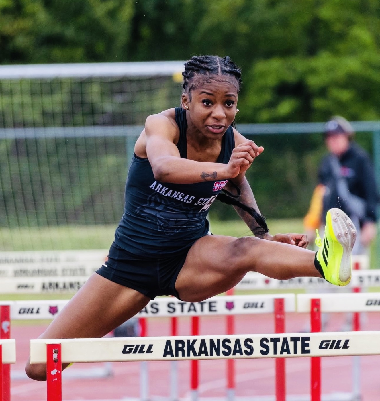 Jojo Modile competing on April 18